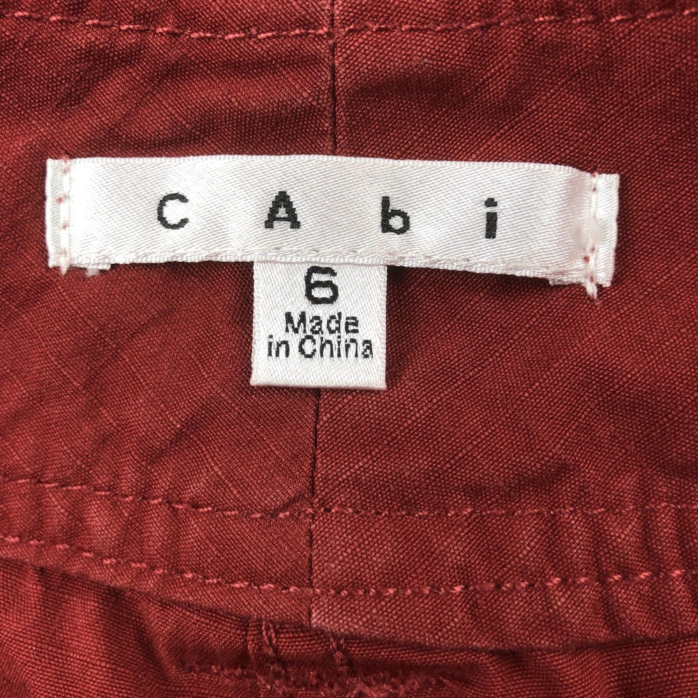CABI 340 Capri Cropped Pants 6 Embroidered b1001 - Picture 7 of 8